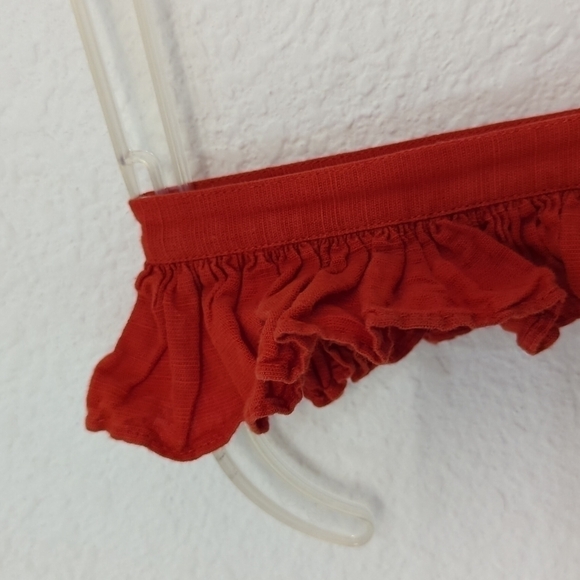 Carolina K Kuna Embroidered A-Line Midi Dress Red Sz Small resort cottagecore - Picture 7 of 13